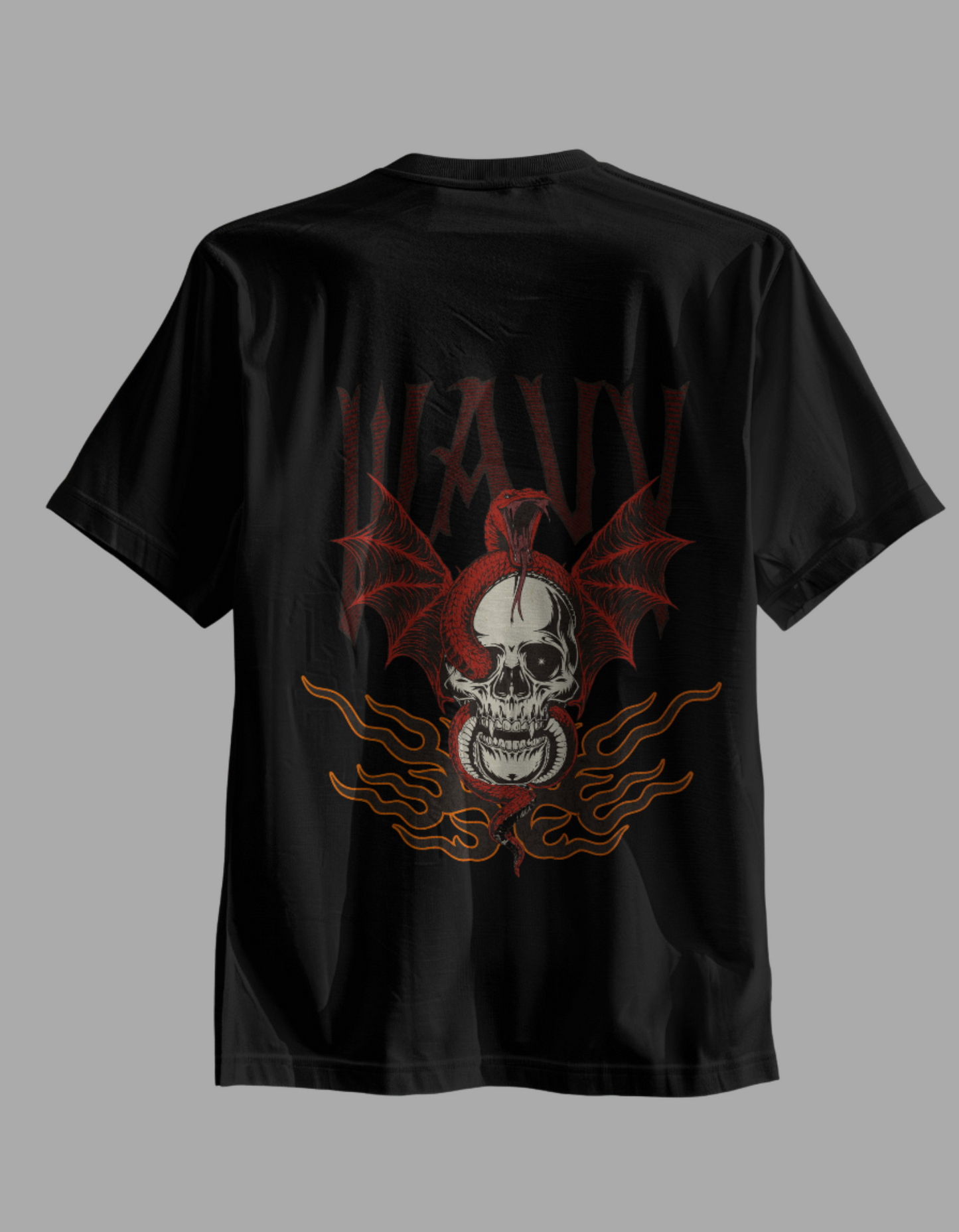 "Wavy Skull" Short Sleeve Tee