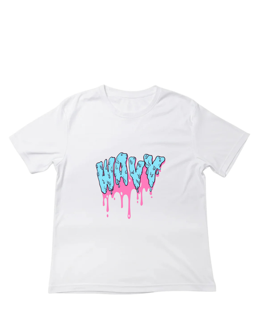 Cotton Candy White Tee