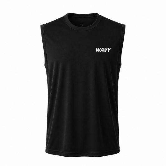 Wavy Core Tank - Black