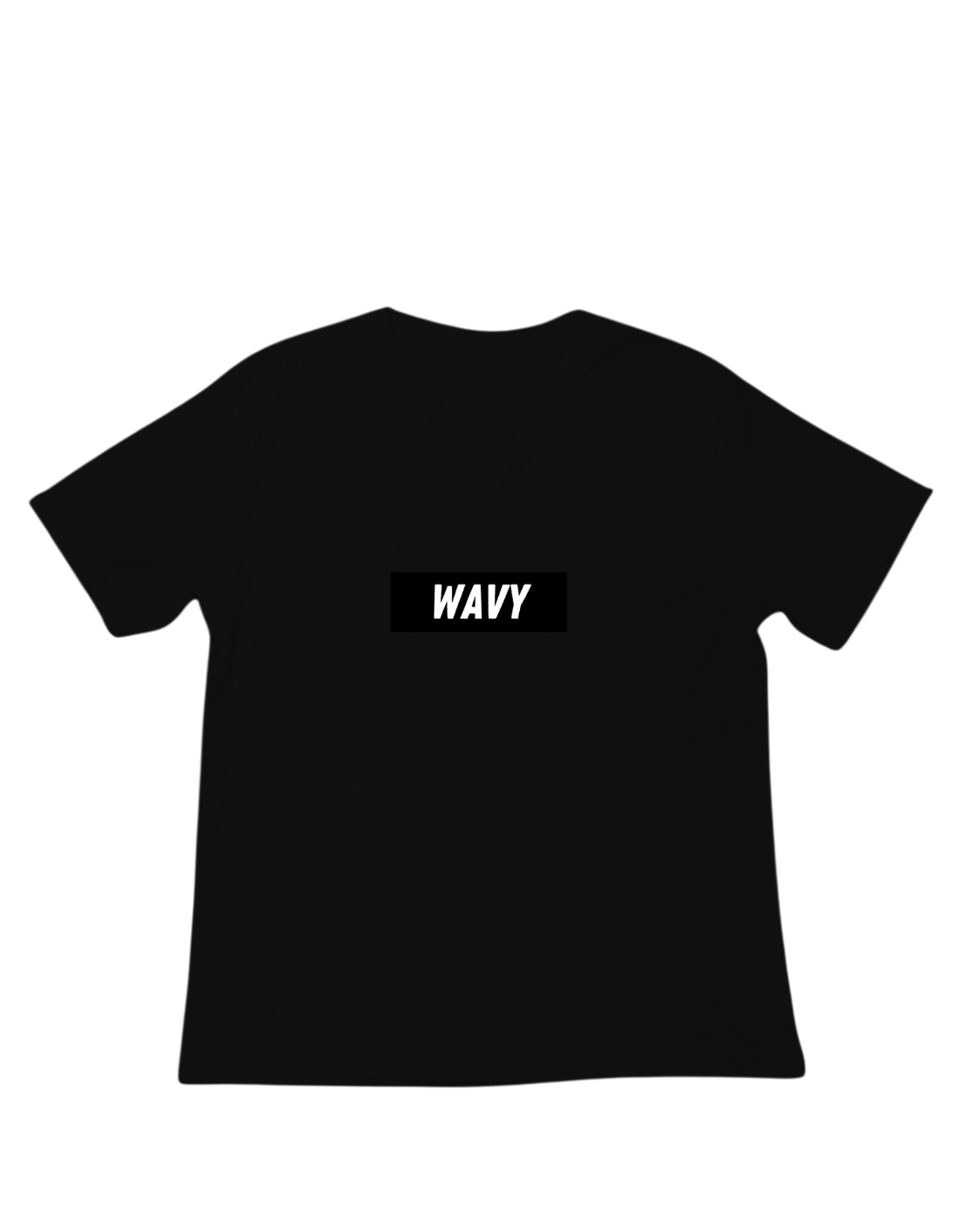 Wavy Black Tee