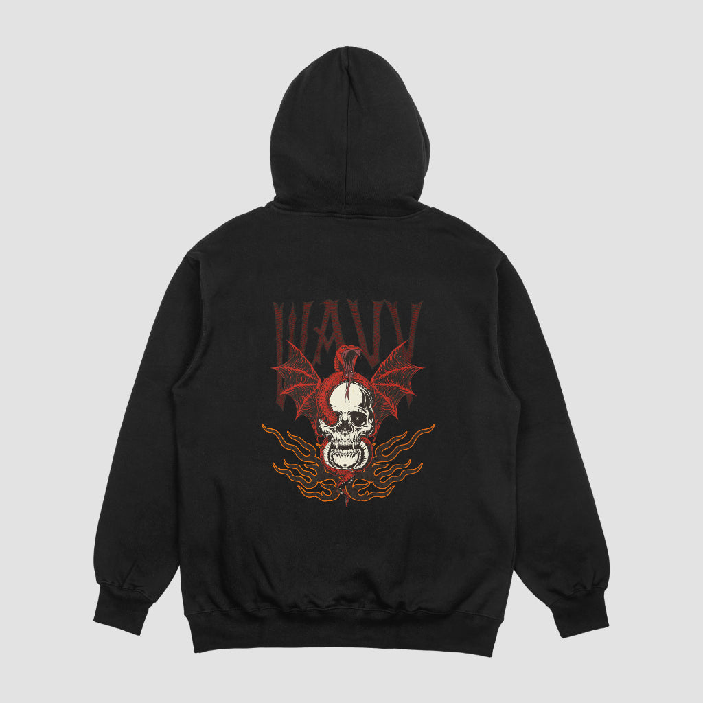 "Wavy Skull" Hoodies