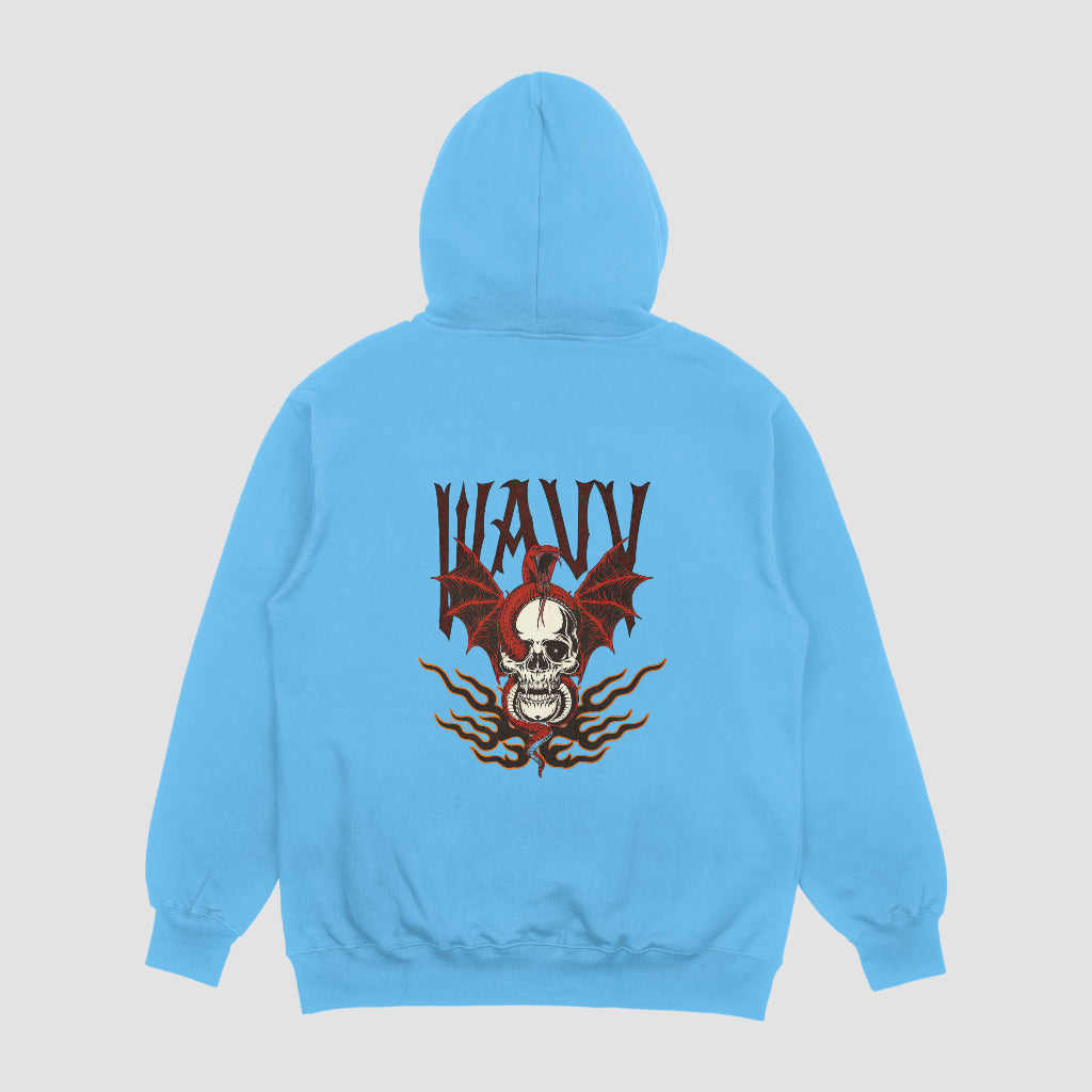 "Wavy Skull" Hoodies