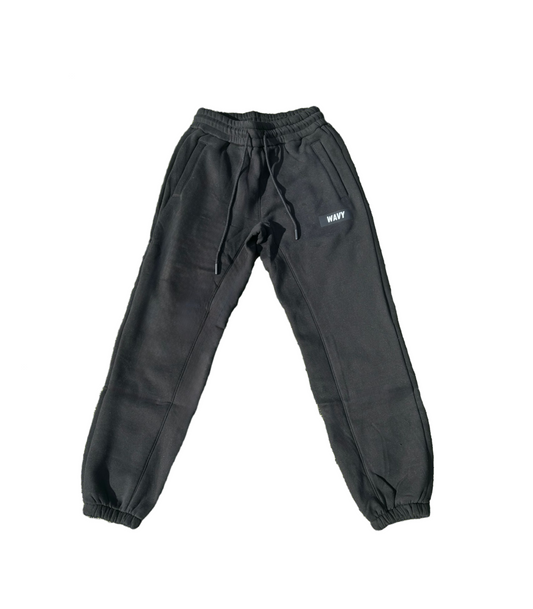 Black Wavy Sweatpants