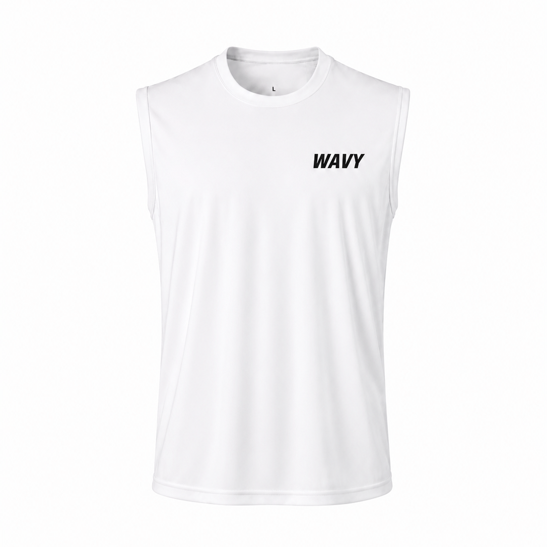 Wavy Core Tank - White