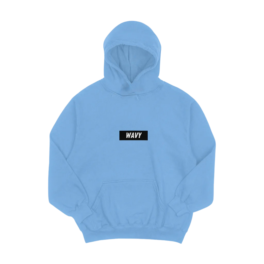 Blue Wavy Hoodie