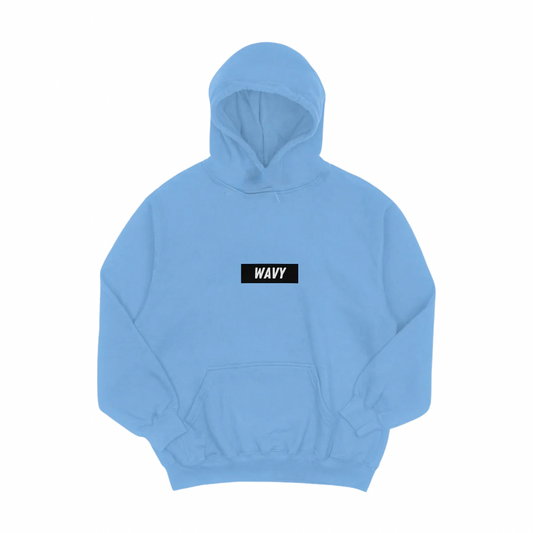 Blue Wavy Hoodie