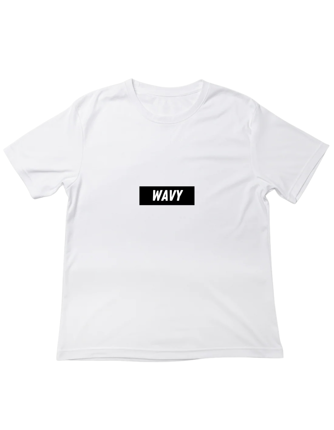 White Wavy Tee