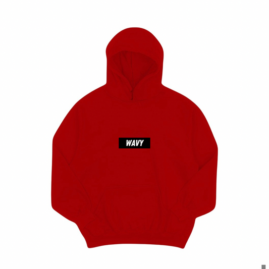 Red Wavy Hoodie