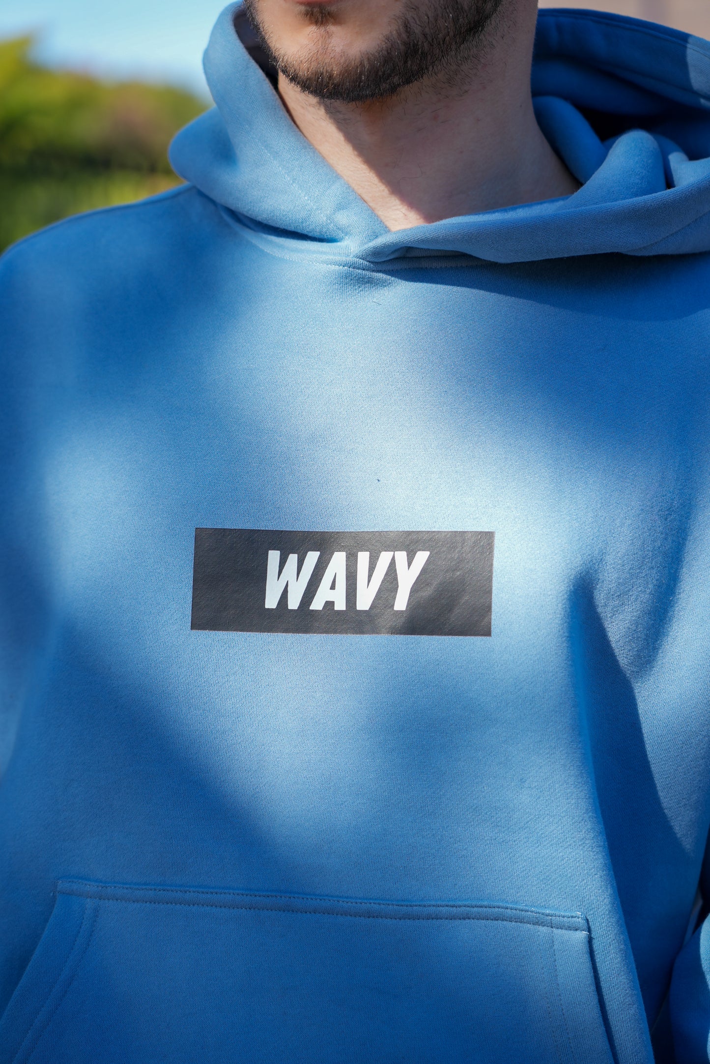 Black Wavy Hoodie