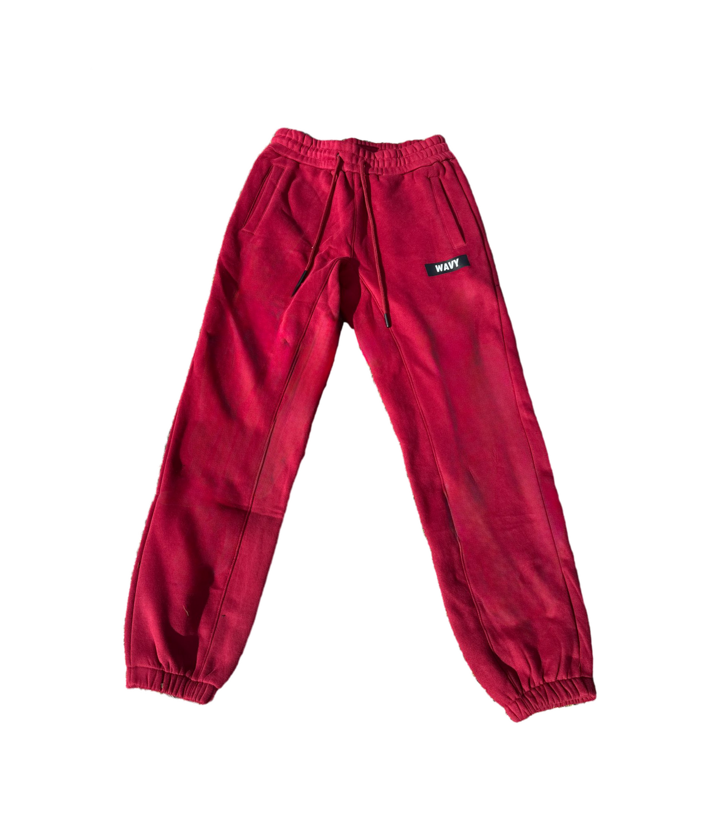 Red Wavy Sweatpants